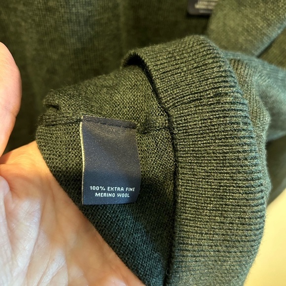 Hart Schaffner Marx Extra Fine Merino
Wool Sweater Big Man Tall Green 3XT - Picture 4 of 5
